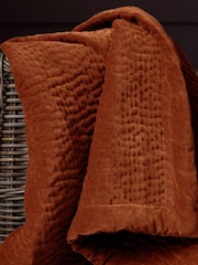 Voyage Sunset Haze Quilted Velvet Throw - Image 5 of 6
