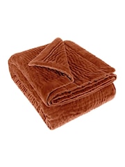Voyage Sunset Haze Quilted Velvet Throw - Image 6 of 6