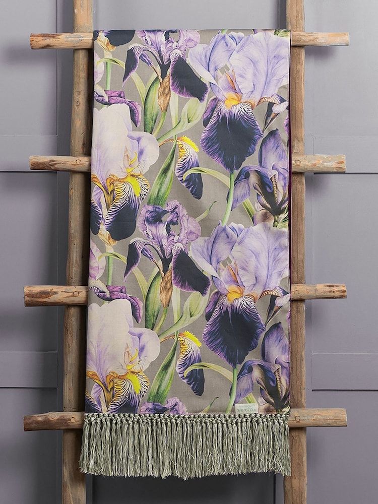 Voyage Damson Purple Elva Throw - Image 2 of 2