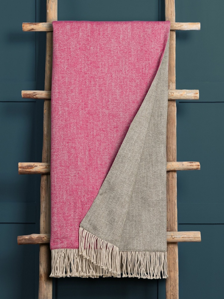 Voyage Geranium Selkirk Throw - Image 1 of 2