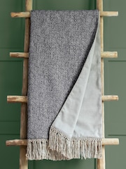 Voyage Charcoal Grey Oryx Throw - Image 1 of 2