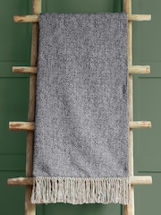 Voyage Charcoal Grey Oryx Throw - Image 2 of 2