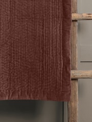 Voyage Persimmon Haze Velvet 100% Cotton Throw - Image 2 of 2