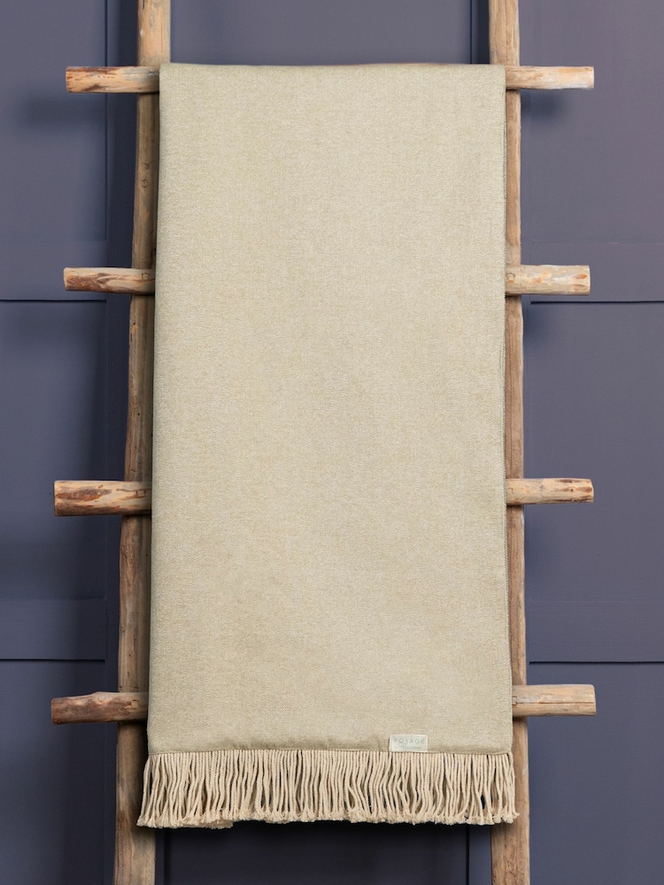 Voyage Cashew Selkirk Throw - Image 1 of 2