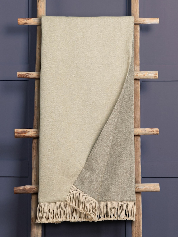 Voyage Cashew Selkirk Throw - Image 2 of 2 Voyage Cashew Selkirk Throw - Image 2 of 2