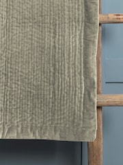 Voyage Quartz Haze Velvet 100% Cotton Throw - Image 1 of 2