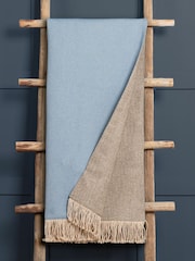Voyage Cornflower Selkirk Throw - Image 1 of 2