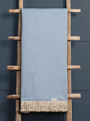 Voyage Cornflower Selkirk Throw - Image 2 of 2
