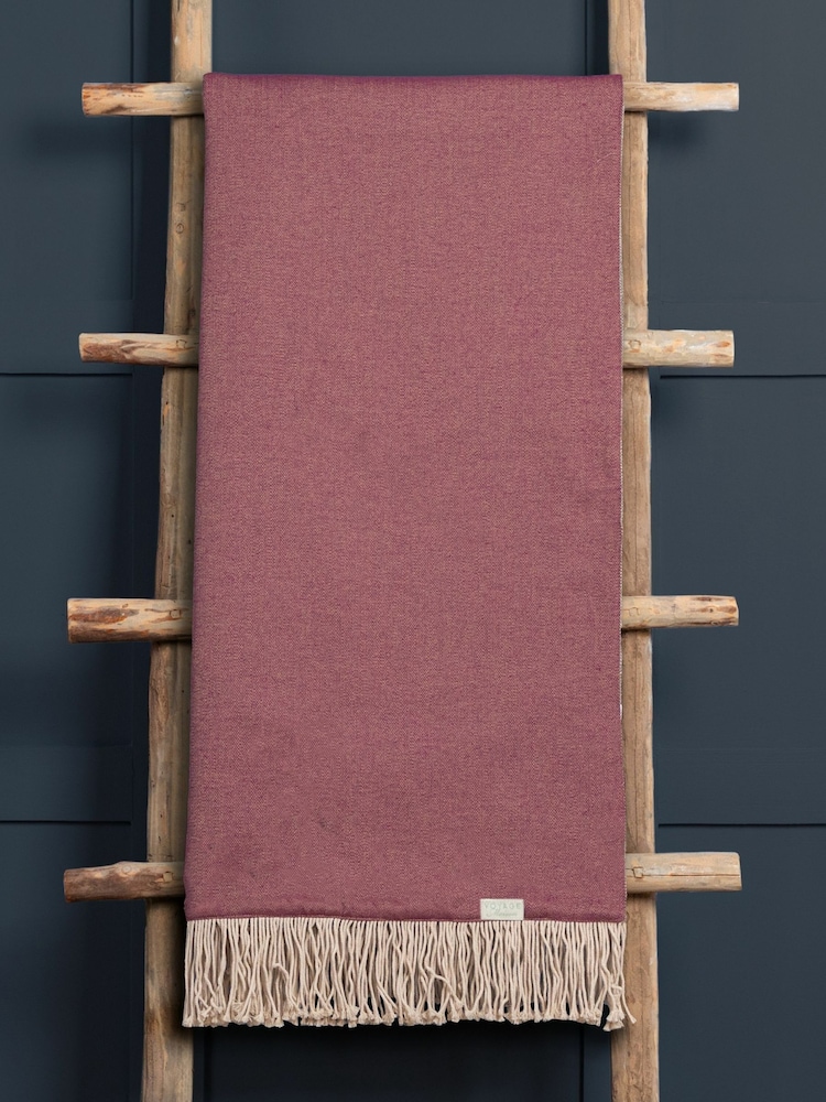 Voyage Grape Selkirk Throw - Image 2 of 2