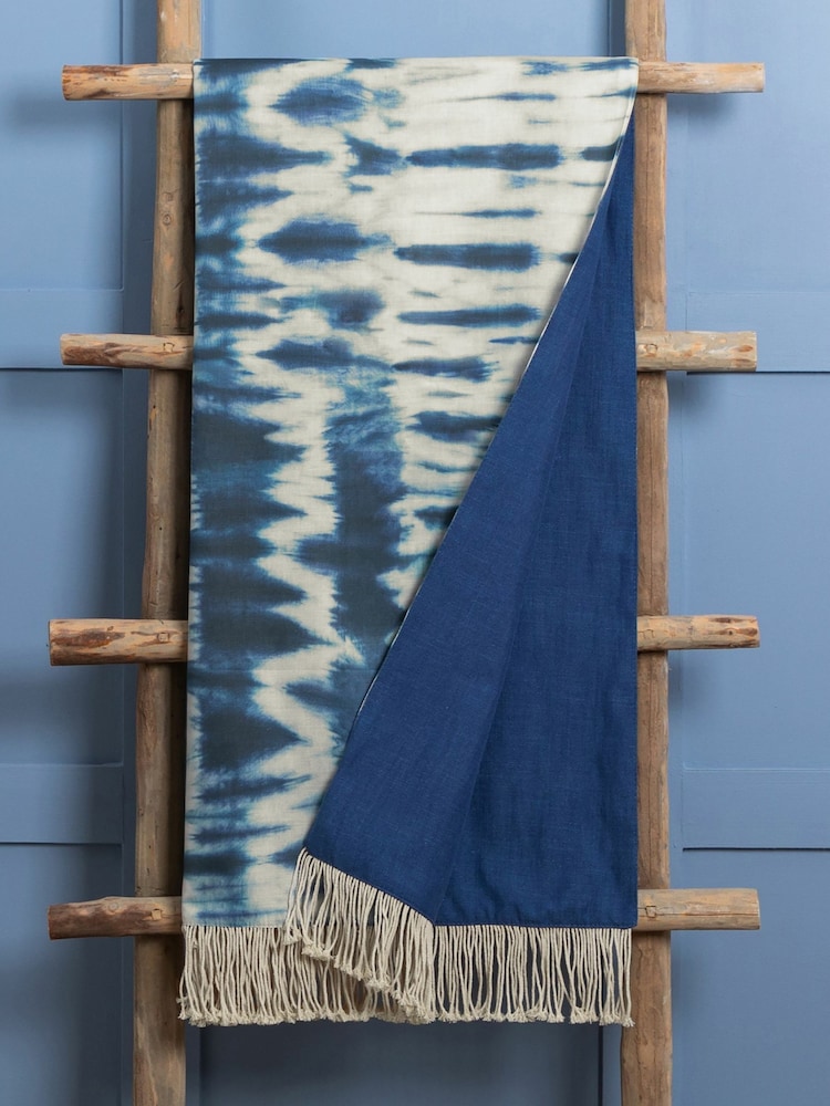 Voyage Cobalt Blue Marlo Throw - Image 2 of 2