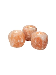 MenKind Pink Set of 3 Himalayan Salt Light Holder - Image 4 of 4