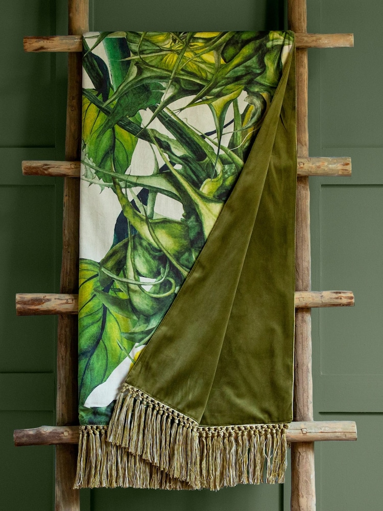 Voyage Fern Easton Cotton/Linen Mix Throw - Image 1 of 2