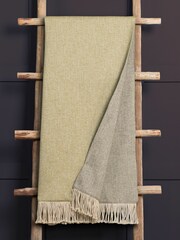Voyage Celery Selkirk Throw - Image 1 of 2