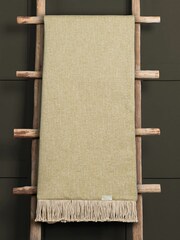 Voyage Celery Selkirk Throw - Image 2 of 2