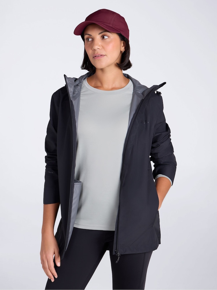 Mountain Warehouse Black Aerovent Waterproof Packable Windbreaker - Image 1 of 11 Mountain Warehouse Black Aerovent Waterproof Packable Windbreaker - Image 1 of 11