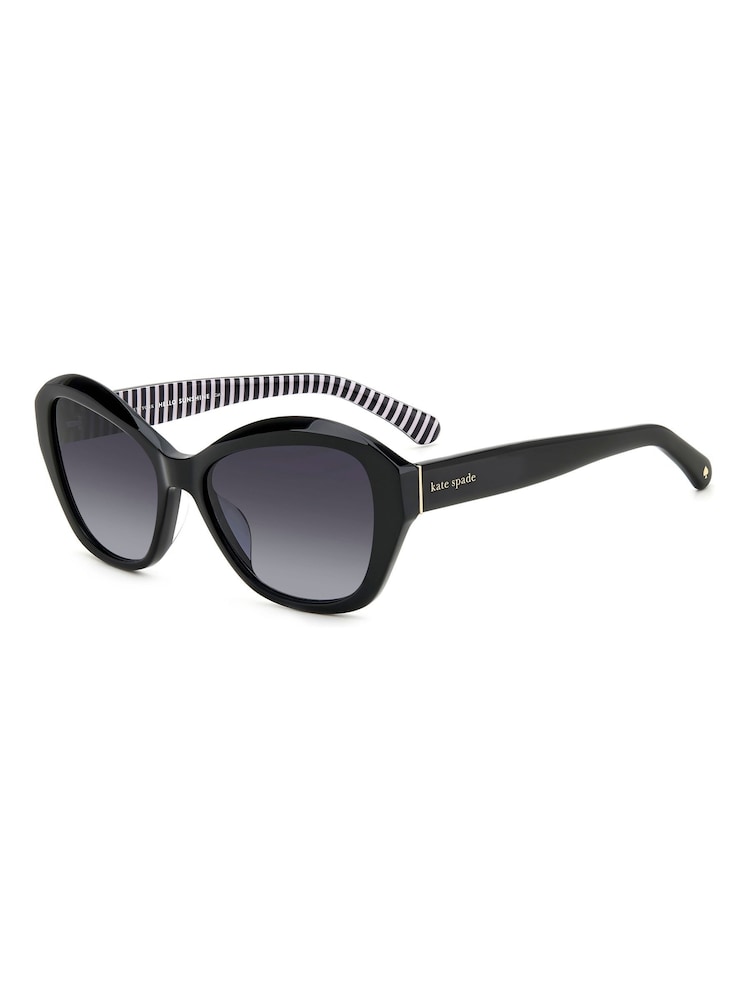 HUGO Kate Spade Aglaia/S Cat Eye Black Sunglasses - Image 3 of 4