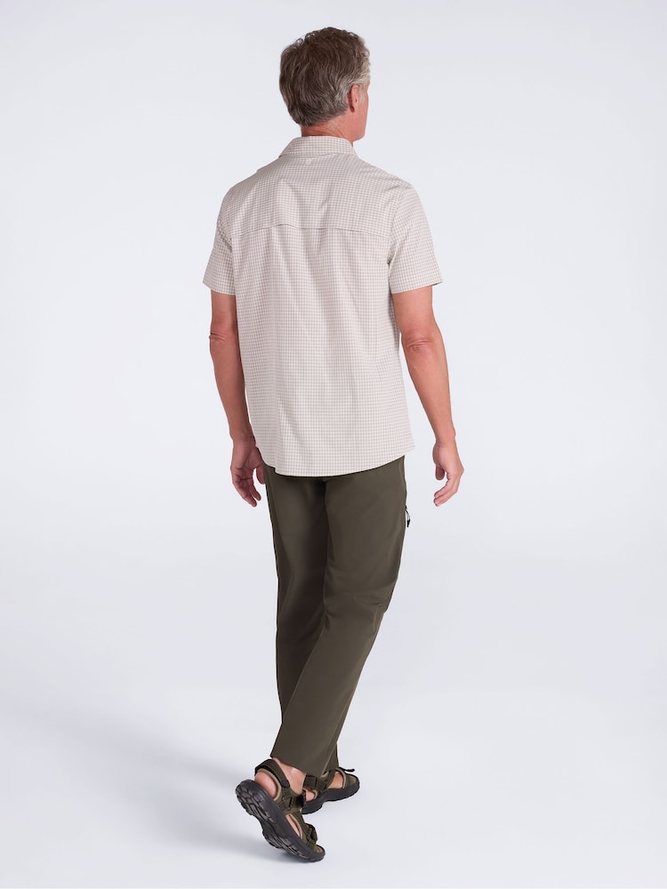 Mountain Warehouse White Miles Stretch Woven UV Quick Drying Shirt - Image 5 of 5 Mountain Warehouse White Miles Stretch Woven UV Quick Drying Shirt - Image 5 of 5