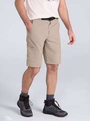 Mountain Warehouse Natural Saunter UV Max Quick Drying Belted Cargo Shorts - Image 1 of 5
