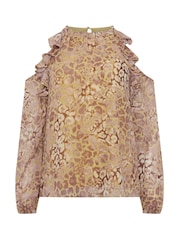 Star by Julien MacDonald Animal Cold Shoulder Top - Imaginea 5 din 5
