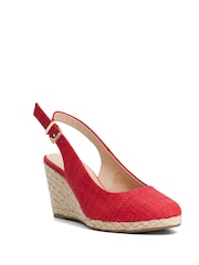Dune London Red Capable Wedges - Image 3 of 6