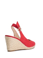 Dune London Red Capable Wedges - Image 4 of 6