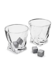 MenKind Twisted Glass set of 2 with Ice Stones - Image 4 of 5