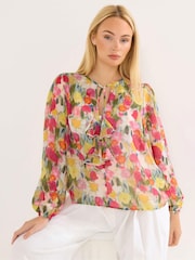 Star by Julien MacDonald Pink Frill Detail Blouse - Image 1 of 5