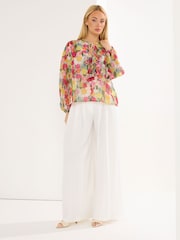 Star by Julien MacDonald Pink Frill Detail Blouse - Image 2 of 5