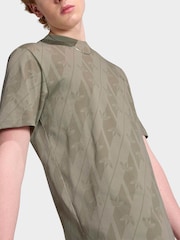 adidas Originals Green Monogram Aop T-Shirt - Image 5 of 6
