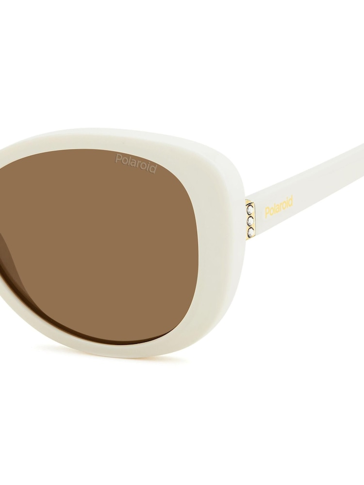 Polaroid 4154/S/X Butterfly White Sunglasses - Image 4 of 4