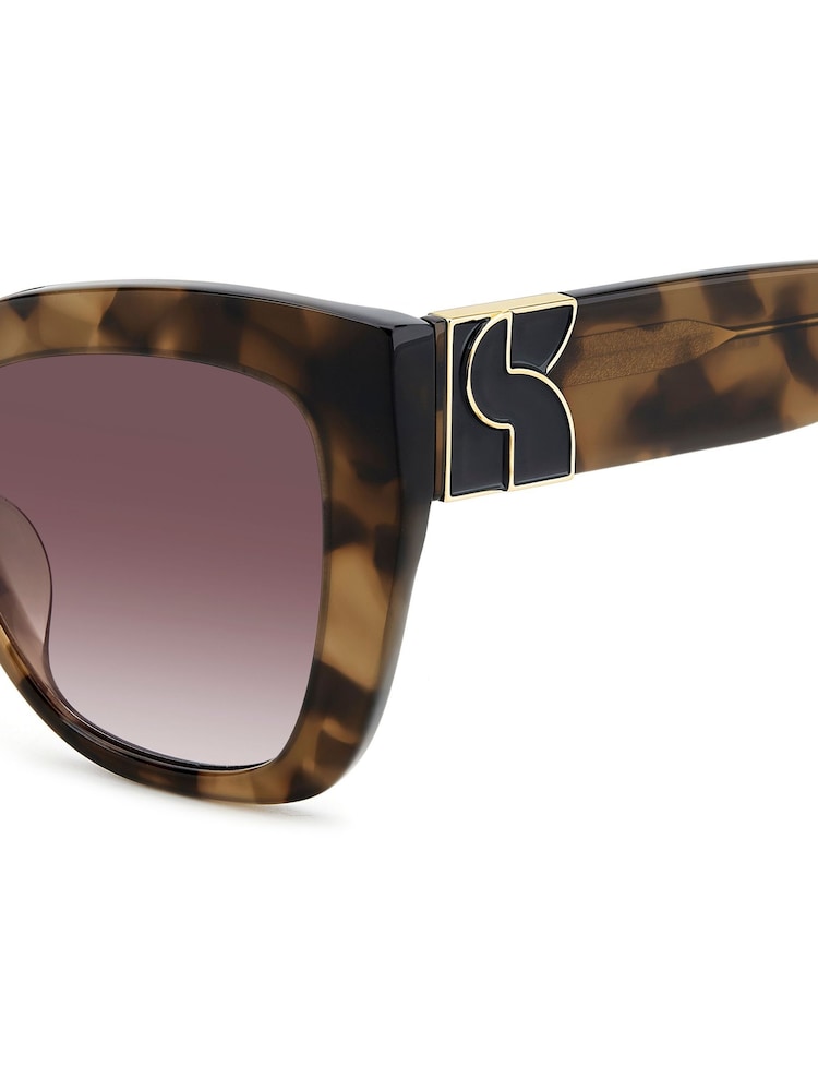 kate spade new york Bexley/G/S Cat Eye Brown Sunglasses - Image 4 of 4