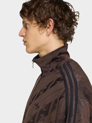 adidas Originals Brown Monogram Firebird Jacket - Image 4 of 6