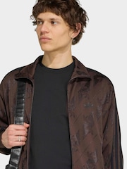 adidas Originals Brown Monogram Firebird Jacket - Image 5 of 6