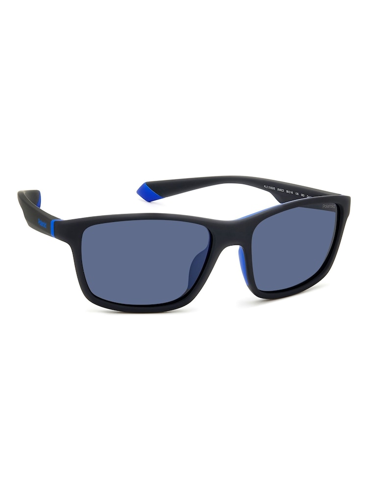 Polaroid 2153/S Rectangular Black Sunglasses - Image 2 of 5 Polaroid 2153/S Rectangular Black Sunglasses - Image 2 of 5