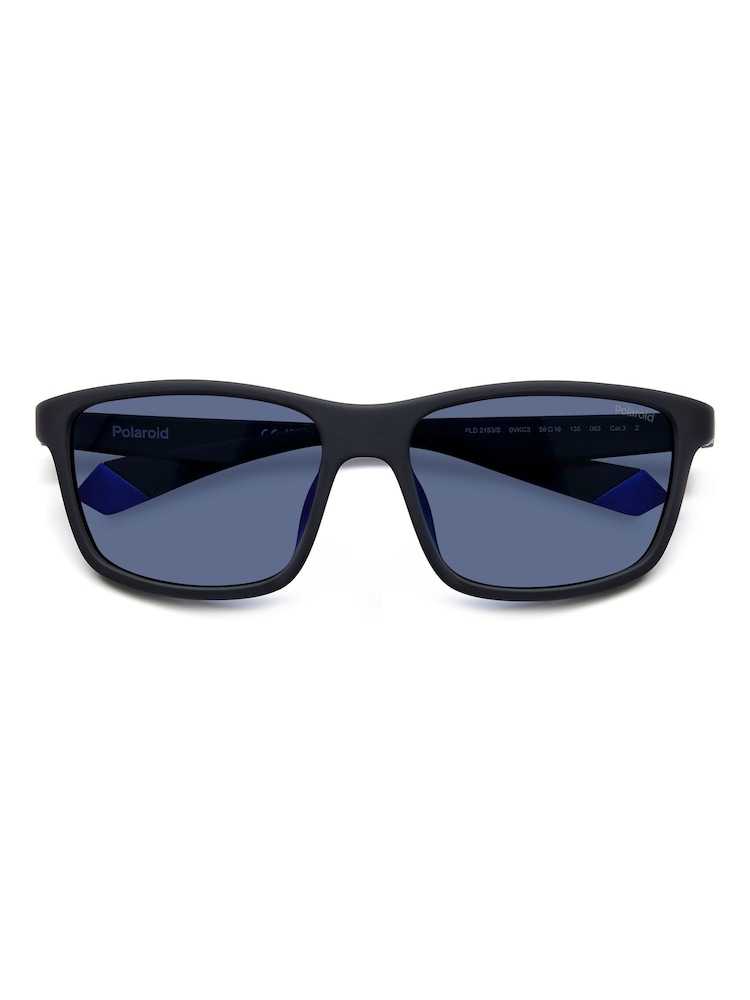 Polaroid 2153/S Rectangular Black Sunglasses - Image 3 of 5