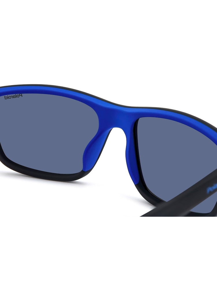 Polaroid 2153/S Rectangular Black Sunglasses - Image 4 of 5