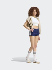 adidas Originals Blue Knitted Shorts - Image 3 of 6