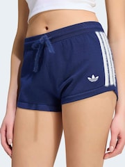 adidas Originals Blue Knitted Shorts - Image 4 of 6