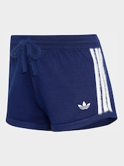 adidas Originals Blue Knitted Shorts - Image 6 of 6