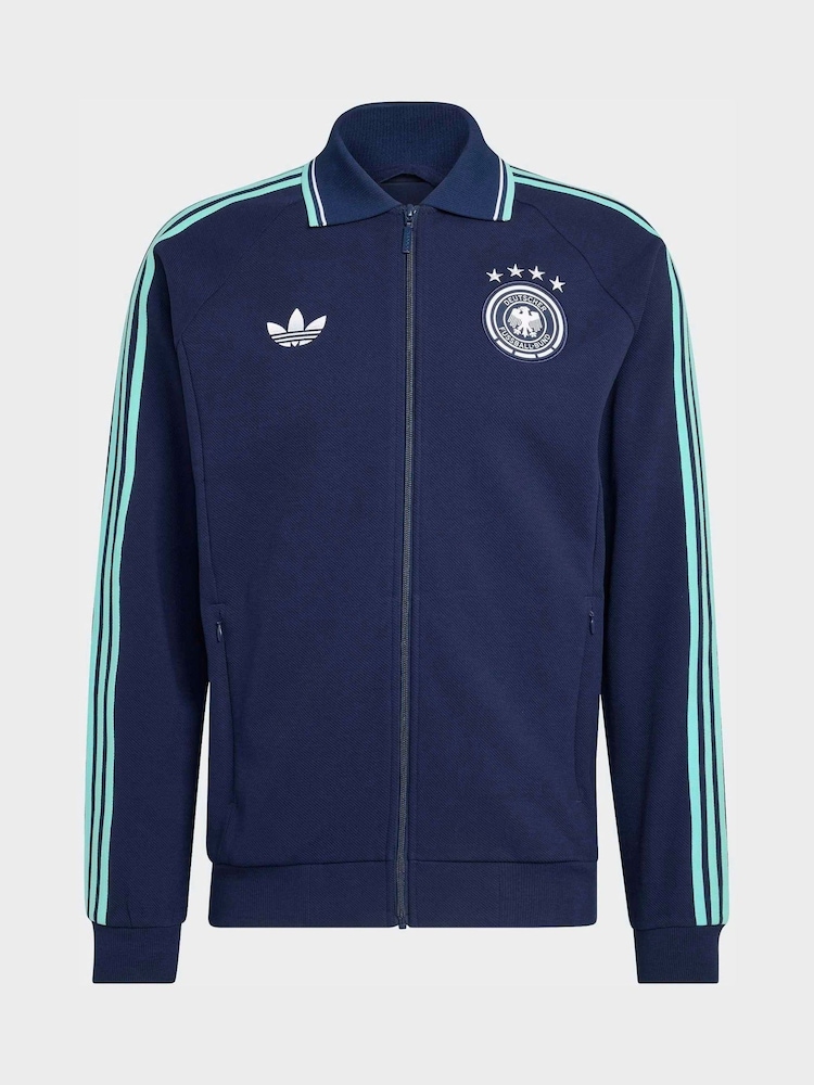 adidas Blue Germany Away Anthem Jacket - Image 6 of 6 adidas Blue Germany Away Anthem Jacket - Image 6 of 6