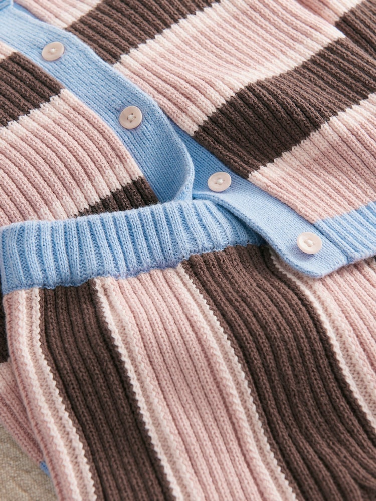 Mamas & Papas Кардиган в полоску & Трикотажные брюки с широкими штанинами - Изображение 4 4