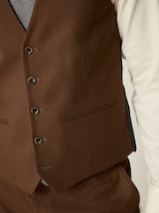 Brown Flannel Suit Waistcoat - Image 5 of 9
