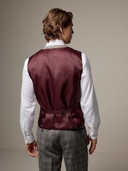 Neutral Trimmed Check Suit Waistcoat - Image 3 of 8