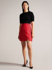 Ted Baker Red Bailea Mini 2-in-1 Dress - Image 3 of 7
