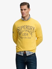 SUPERDRY Yellow Coastal Relaxed Sweatshirt - Image 1 of 7