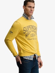 SUPERDRY Yellow Coastal Relaxed Sweatshirt - Image 5 of 7