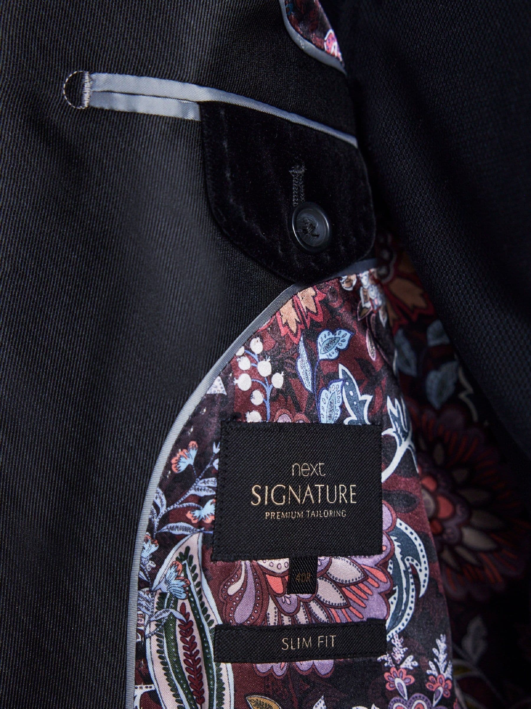 Buy Black Regular Fit Signature Pontoglio Italian Fabric