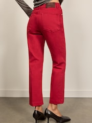 BHOEM Red Ankle Length Bootcut Stretch Jeans - Image 4 of 4