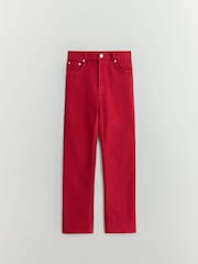 BHOEM Red Ankle Length Bootcut Stretch Jeans - Image 5 of 5