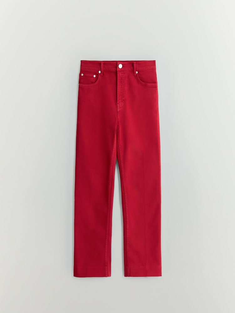 BHOEM Red Ankle Length Bootcut Stretch Jeans - Image 5 of 5